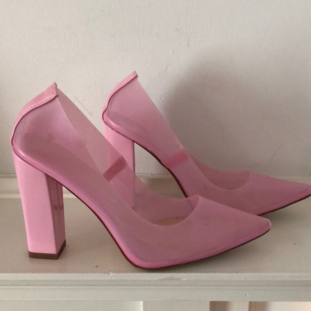 Pink PVC Pumps